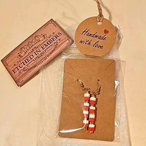 KANSAS CITY CHIEFS themed earrings